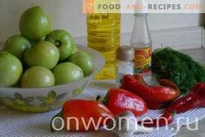 Roheliste tomatite, küüslaugu ja kibeda pipra suupiste talveks