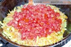 Baklazaani suupiste köögiviljadega ja äädikas