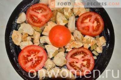 Omlett kana ja tomatitega ahjus