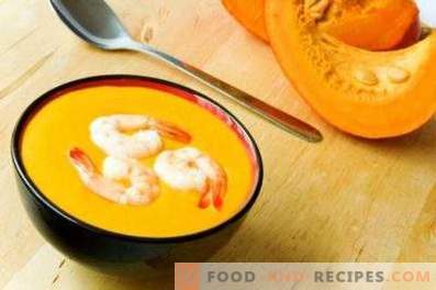 Pumpkin Puree ja krevettide supp