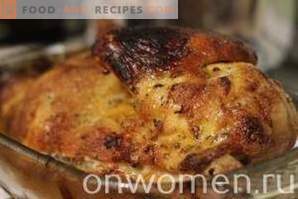 Küpsetatud kana küüslauguga