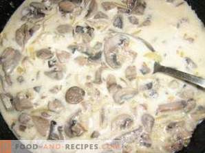Külmutatud seente seente kaste