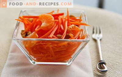 Vitamiini porgand salat: lihtsa söögi maitse ja eelised. Retseptid vitamiini porgand salat: magustoit või suupiste